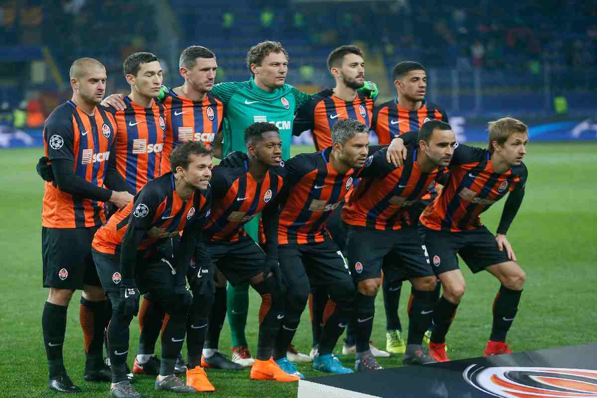 I giocatori dello Shakhtar Donetsk