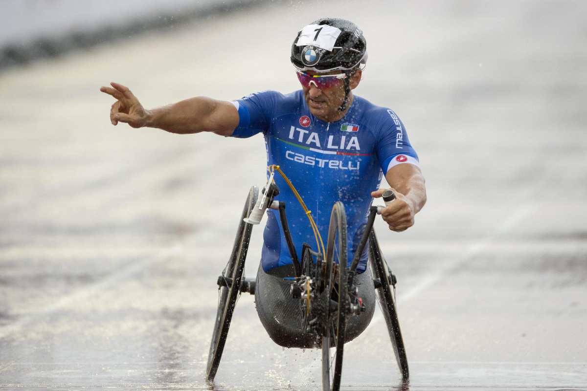 Daniele come Zanardi a tutta handbike