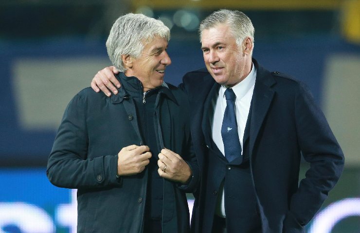 Gian Piero Gasperini e Carlo Ancelotti