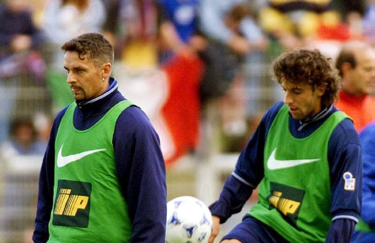 Roberto Baggio e Alessandro Del Piero