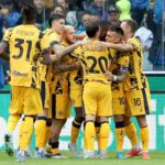 Esultanza Inter contro l'Udinese