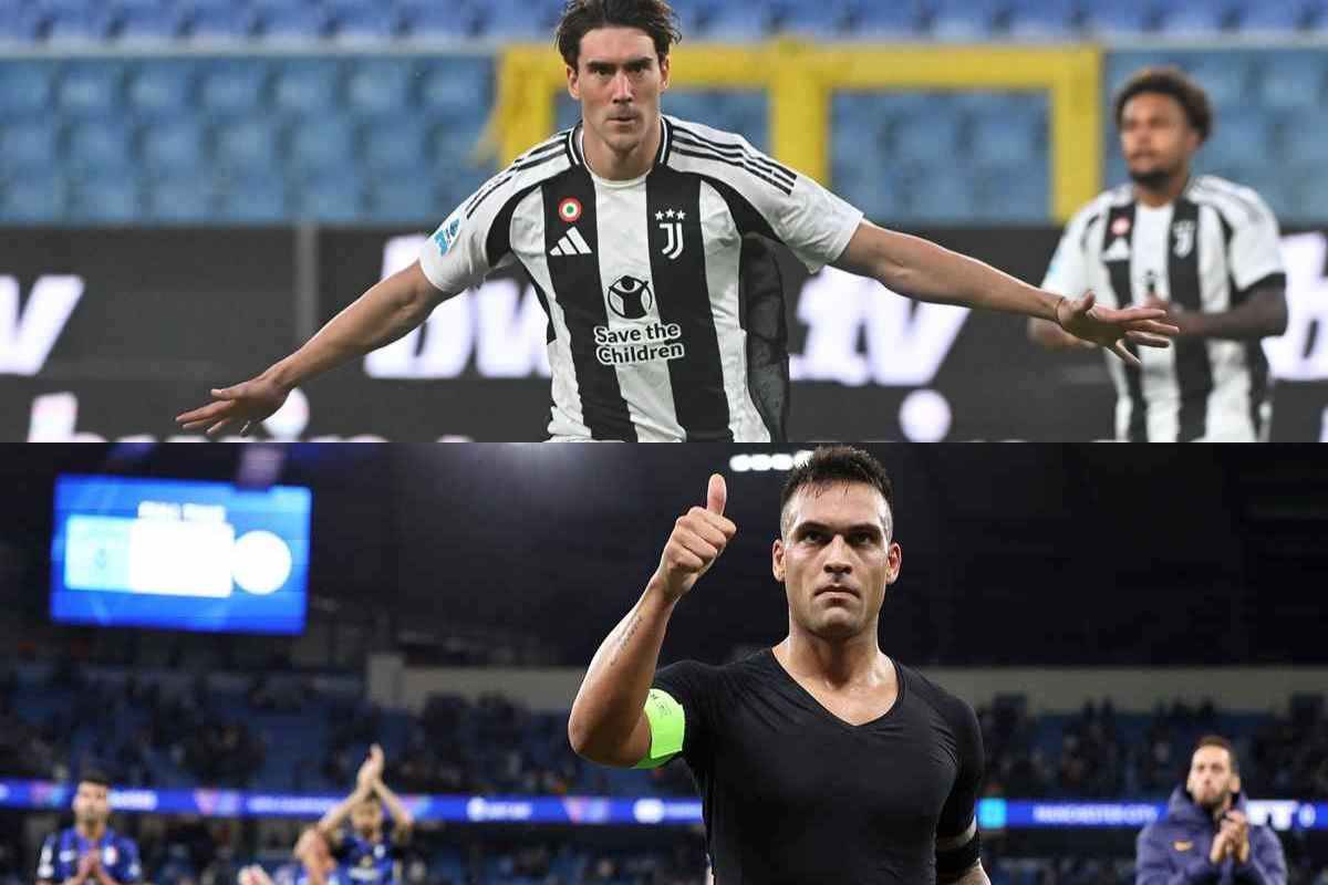 Vlahovic e Lautaro Martinez