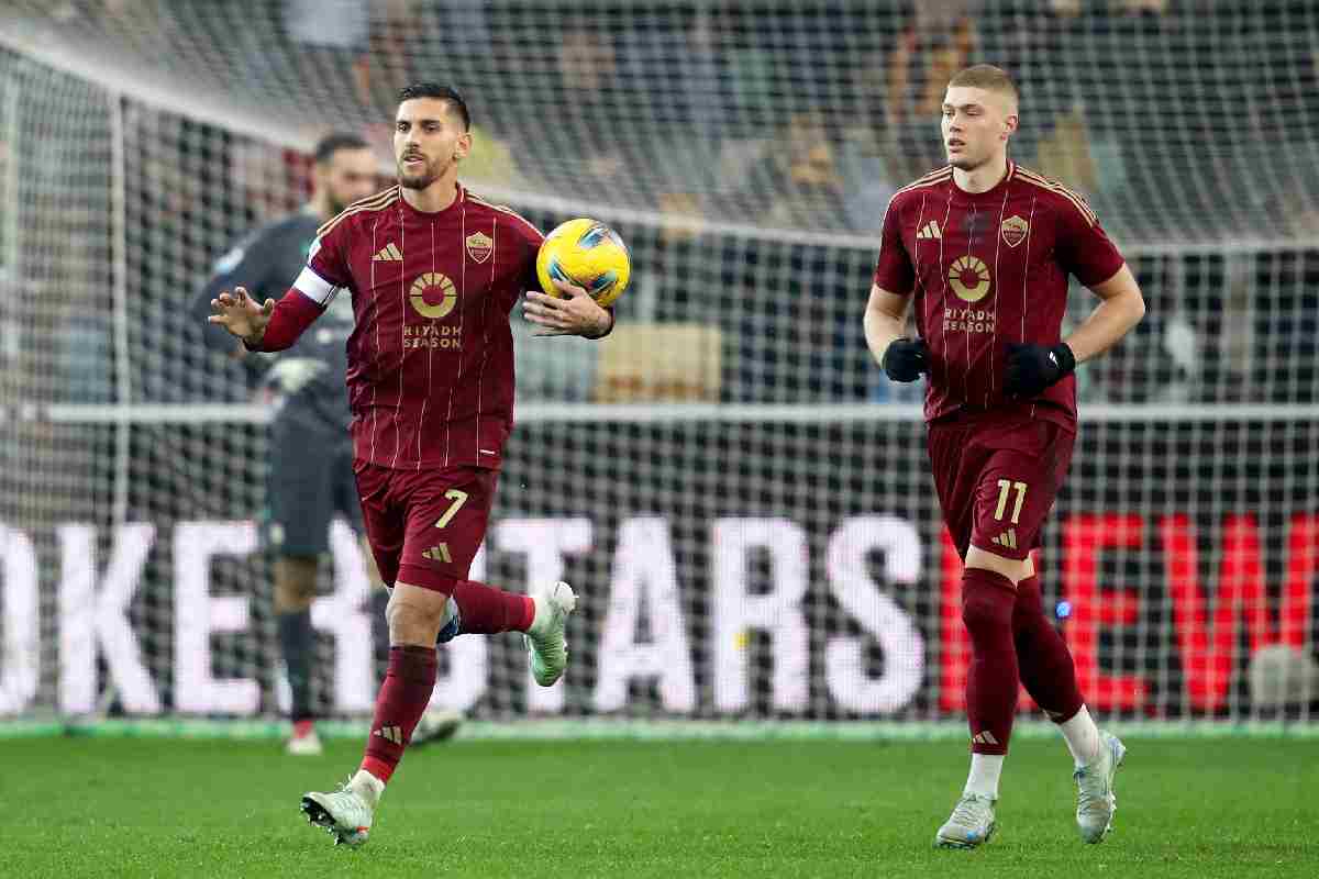 Pellegrini e Dovbyk in Udinese - Roma