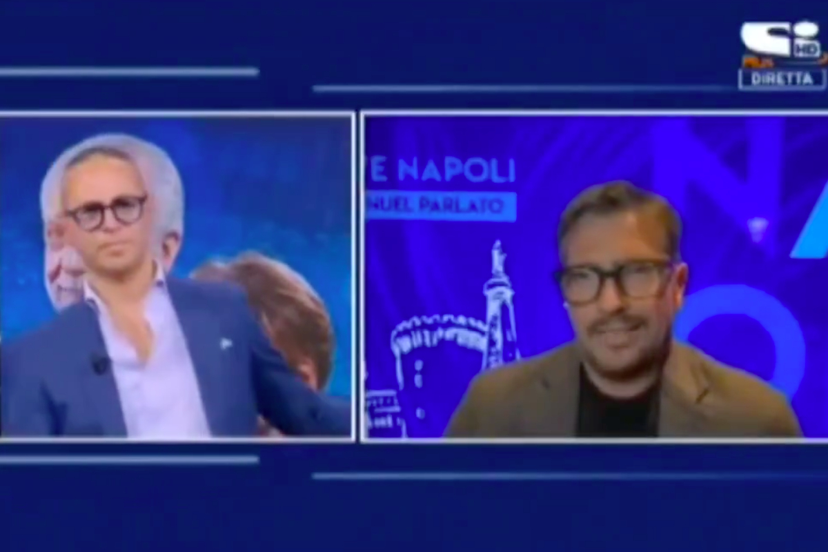 Licenziato in diretta tv a Sportitalia, Michele Criscitiello caccia il giornalista napoletano Manuel Parlato