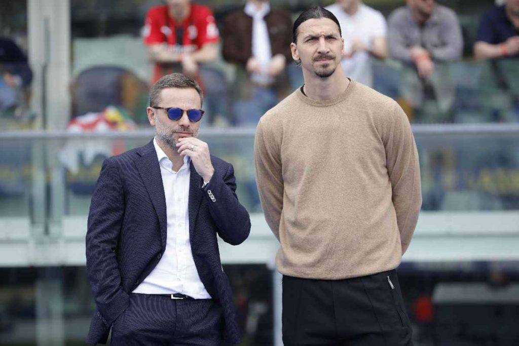 Milan, in fondo al tunnel dei possibili partenti c'è una luce: due top player pronti al rinnovo. Nella foto, Giorgio Furlani e Zlatan Ibrahimović