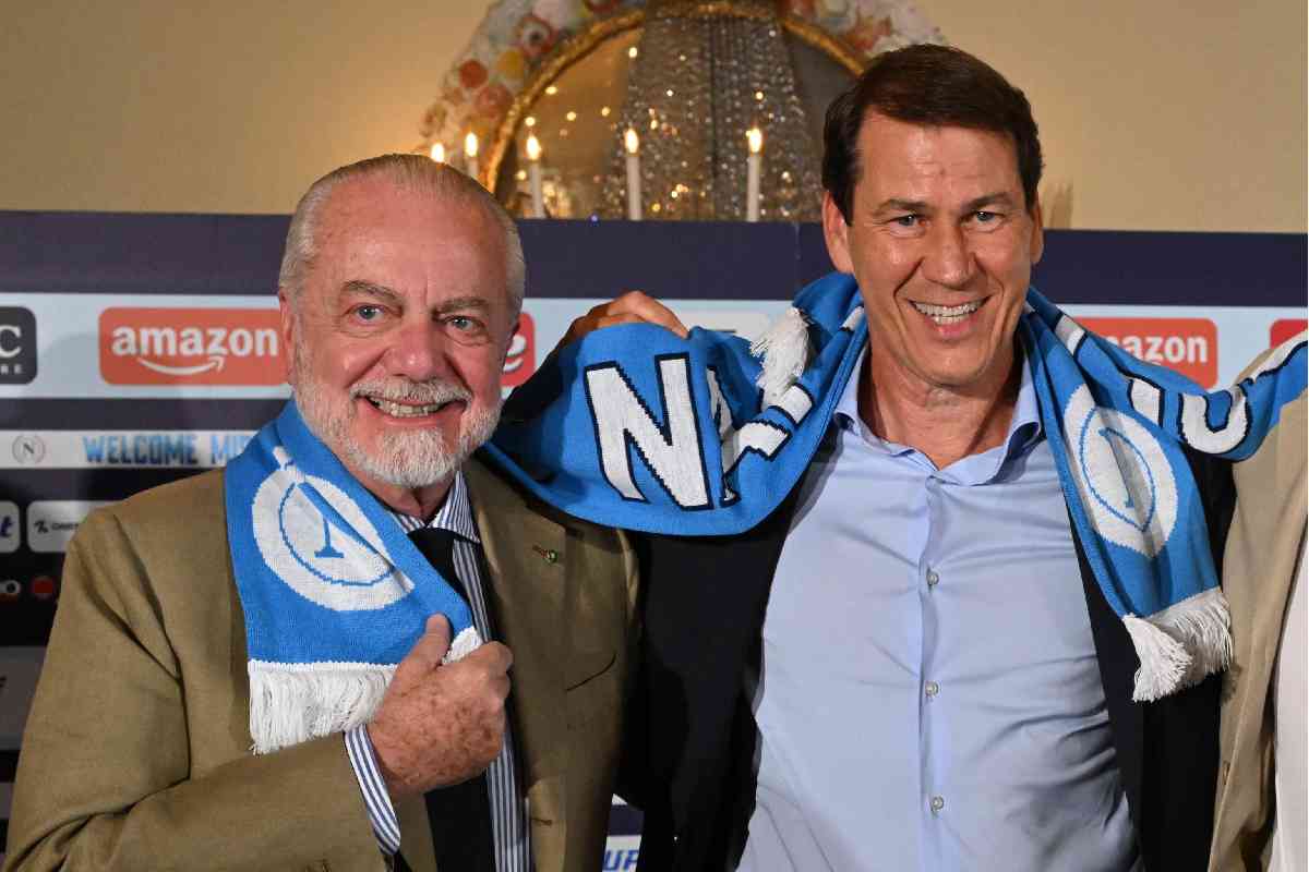 Rudi Garcia e Aurelio De Laurentiis