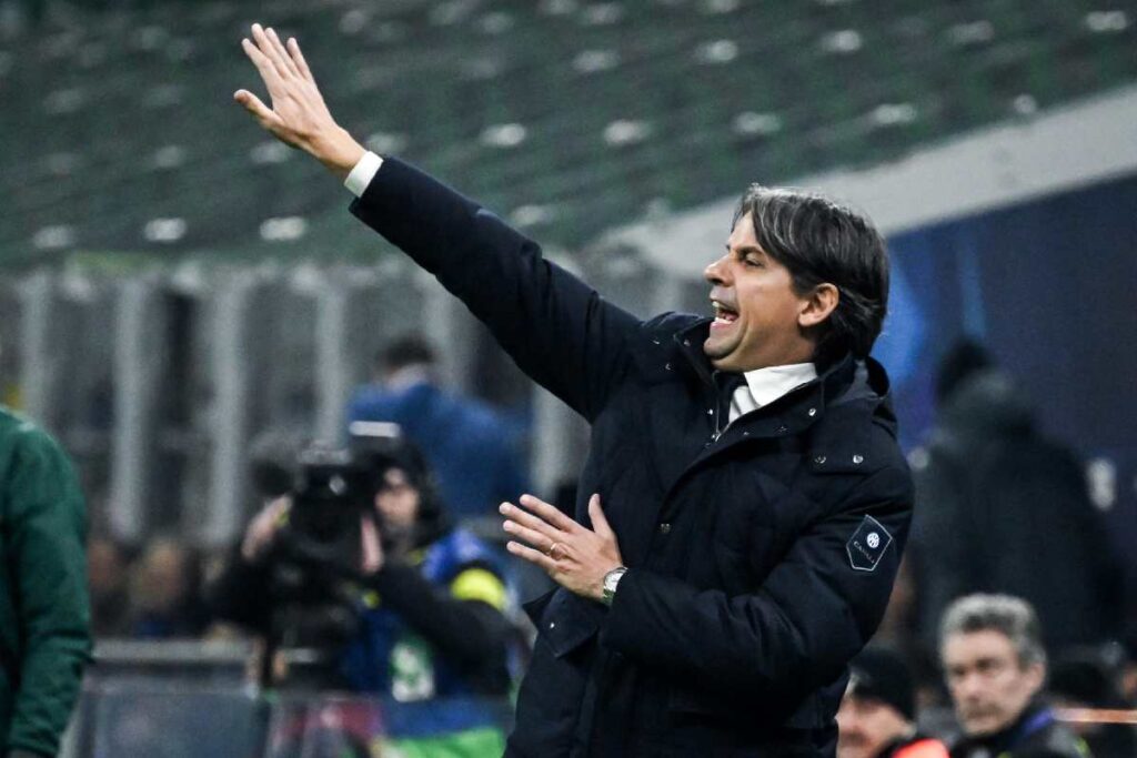 Inter, difesa di ferro nelle notti di Champions: il segreto di Inzaghi. Nella foto, L'allenatore dell'Inter Simone Inzaghi